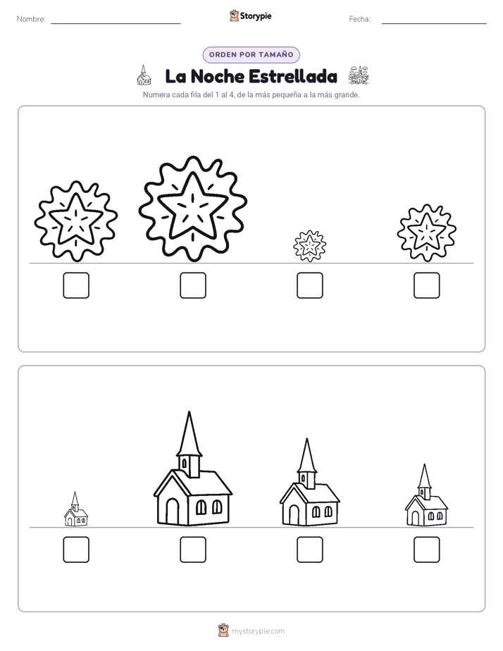 Orden de Tamaños