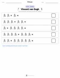 Vincent van Gogh printable worksheet preview