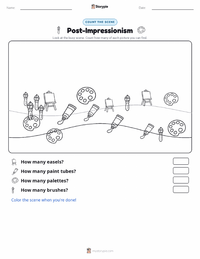 Post-Impressionism printable worksheet preview