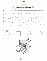 Post-Impressionism printable worksheet preview