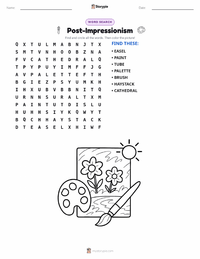 Post-Impressionism printable worksheet preview