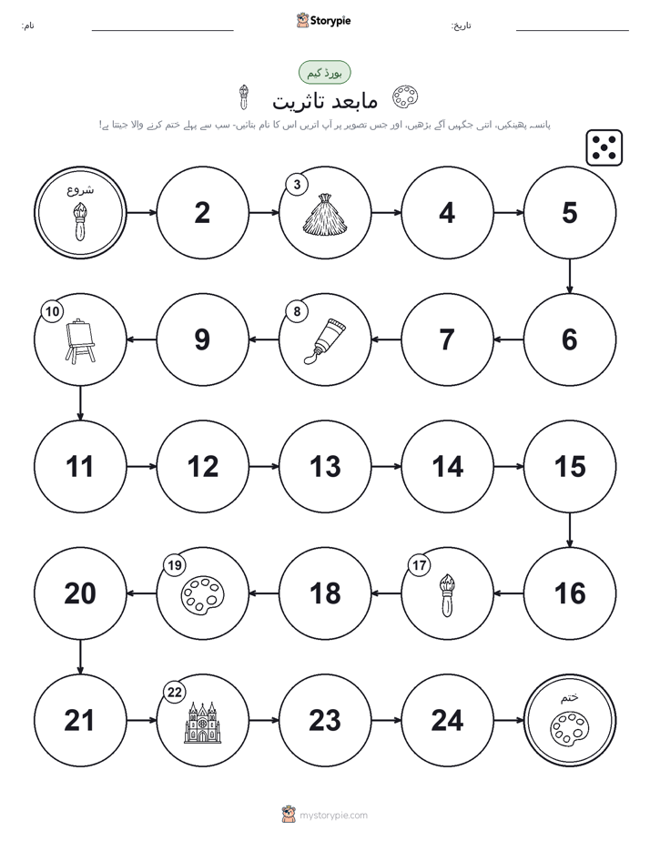 رول اور منتقل کریں کھیل