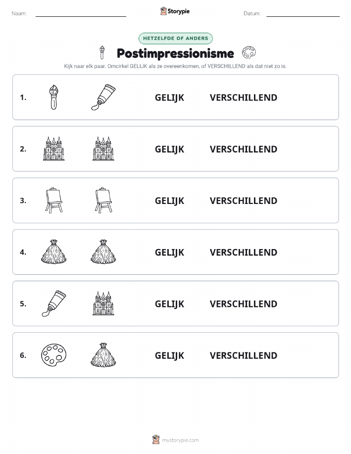 Zelfde of Verschillend