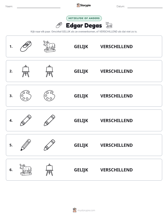 Zelfde of Verschillend