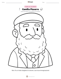 Anteprima della scheda stampabile di Camille Pissarro
