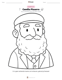 Camille Pissarro afdrukbare werkblad voorbeeld