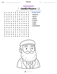 Podgląd drukowalnego arkusza ćwiczeń Camille Pissarro