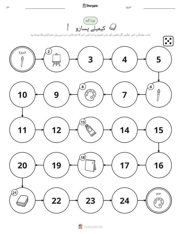 رول اور منتقل کریں کھیل