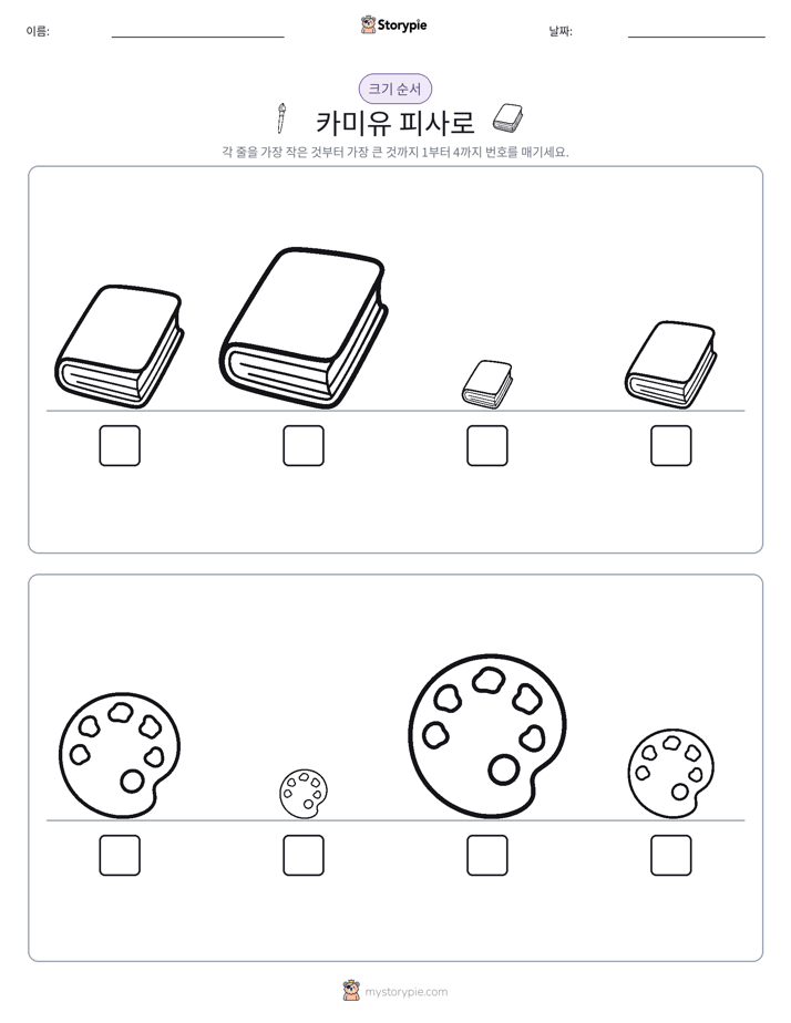 크기 순서