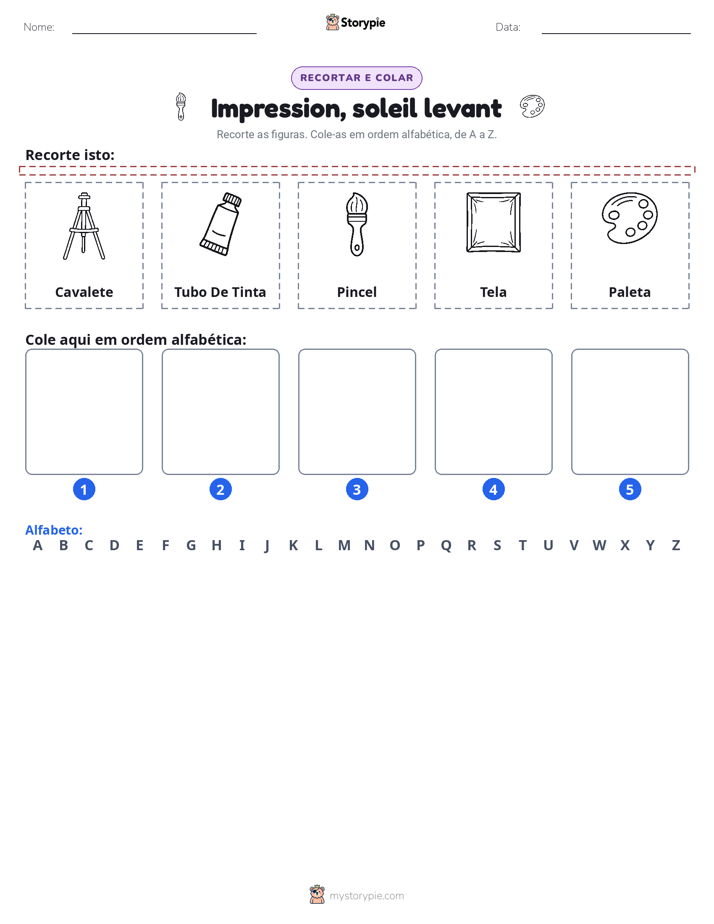 Recortar & Colar Alfabeto