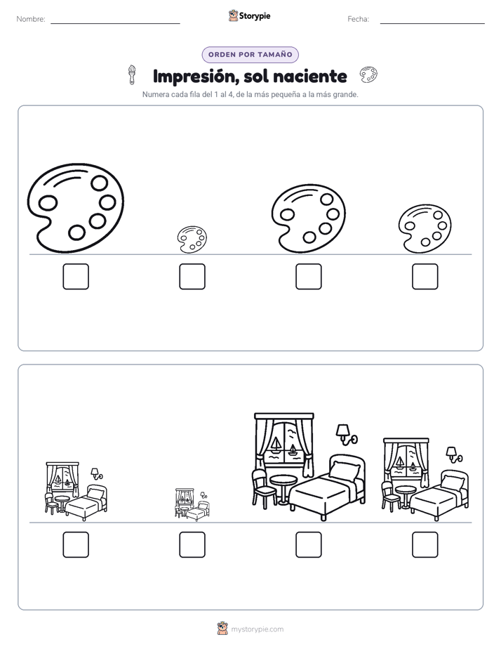 Orden de Tamaños