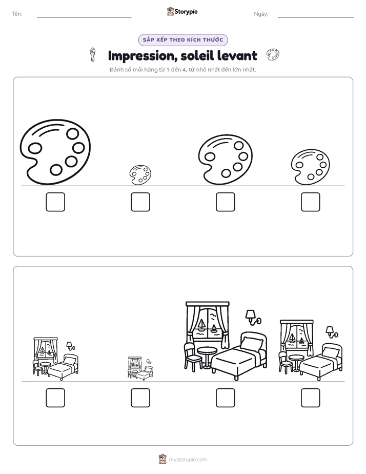 Thứ Tự Kích Thước