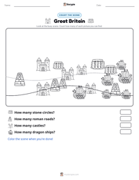 Great Britain printable worksheet preview