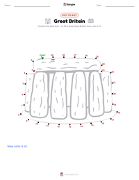 Great Britain printable worksheet preview