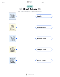 Great Britain printable worksheet for kids
