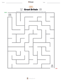 Great Britain printable worksheet preview