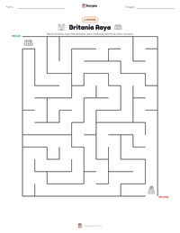 Prabaca lembar kerja cetak Britania Raya