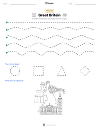 Great Britain printable worksheet preview