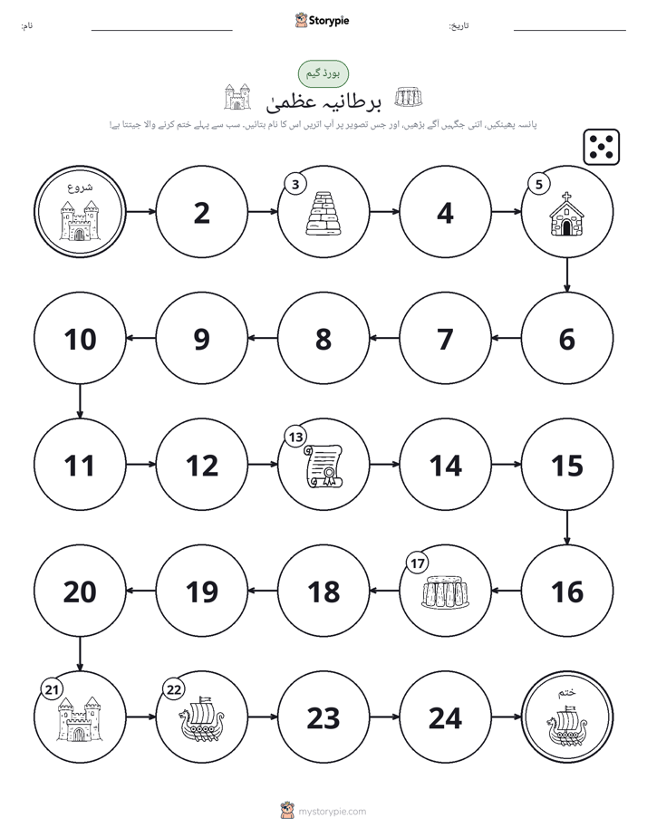 رول اور منتقل کریں کھیل