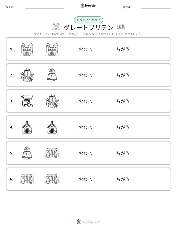 同じか違うか