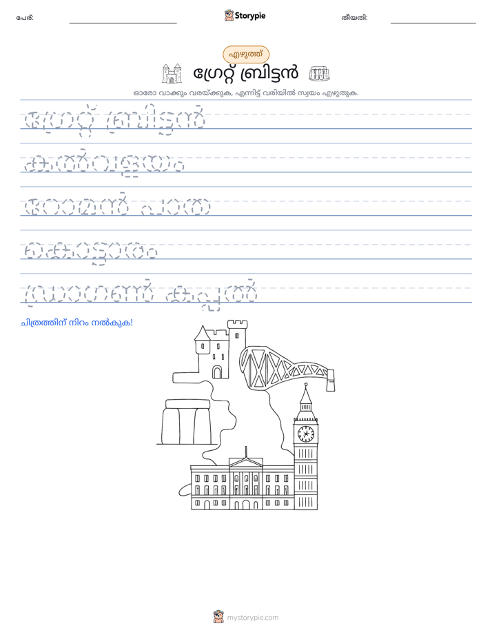എഴുത്ത് പരിശീലനം