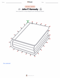 Anteprima della scheda stampabile di John F. Kennedy