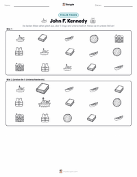 John F. Kennedy druckbare Arbeitsblatt Vorschau