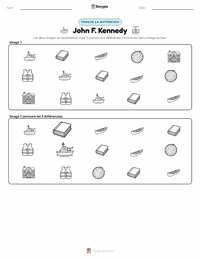 Aperçu de la feuille de travail imprimable John F. Kennedy