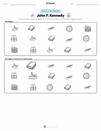 Anteprima della scheda stampabile di John F. Kennedy