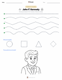 Podgląd drukowalnego arkusza ćwiczeń John F. Kennedy