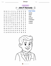 John F. Kennedy printable worksheet preview