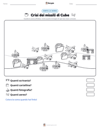 Anteprima della scheda stampabile di Crisi dei missili di Cuba