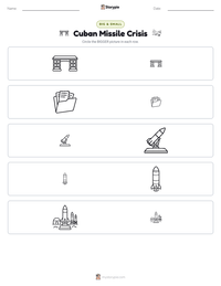 Cuban Missile Crisis printable worksheet preview