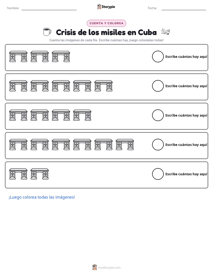 Contar y Colorear
