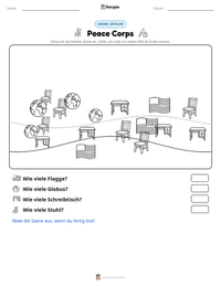 Peace Corps druckbare Arbeitsblatt Vorschau