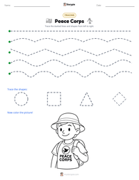 Peace Corps printable worksheet preview