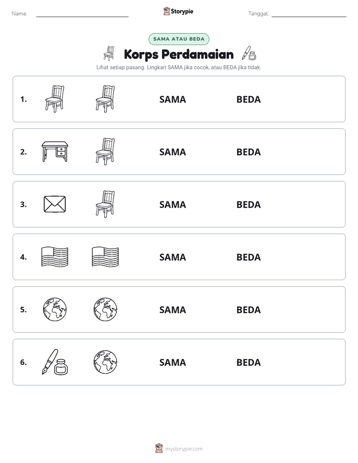 Sama atau Berbeda