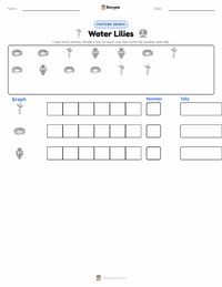 Water Lilies printable worksheet preview