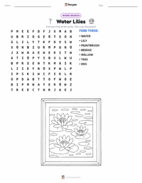 Water Lilies printable worksheet preview