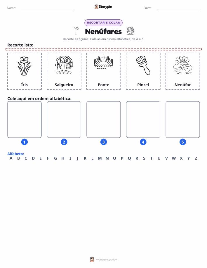 Recortar & Colar Alfabeto