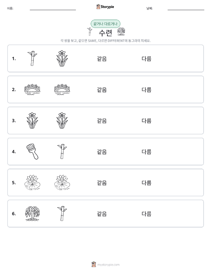 같은 것 또는 다른 것