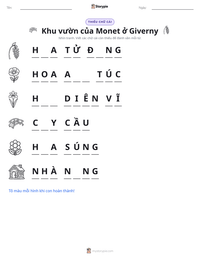 Xem trước tài liệu in sẵn Khu vườn của Monet ở Giverny
