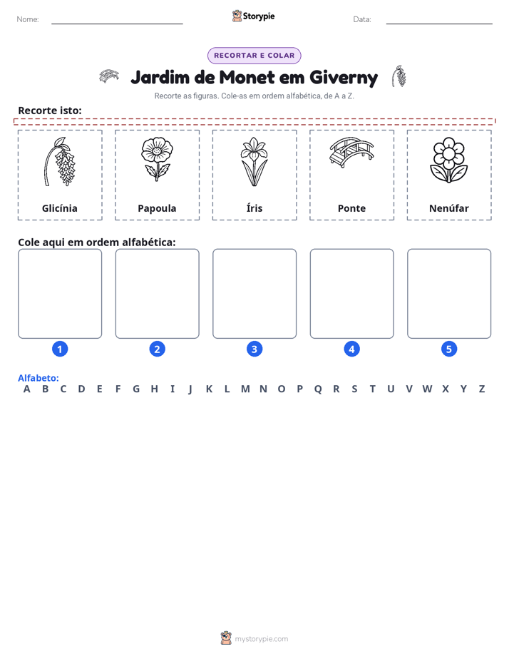 Recortar & Colar Alfabeto