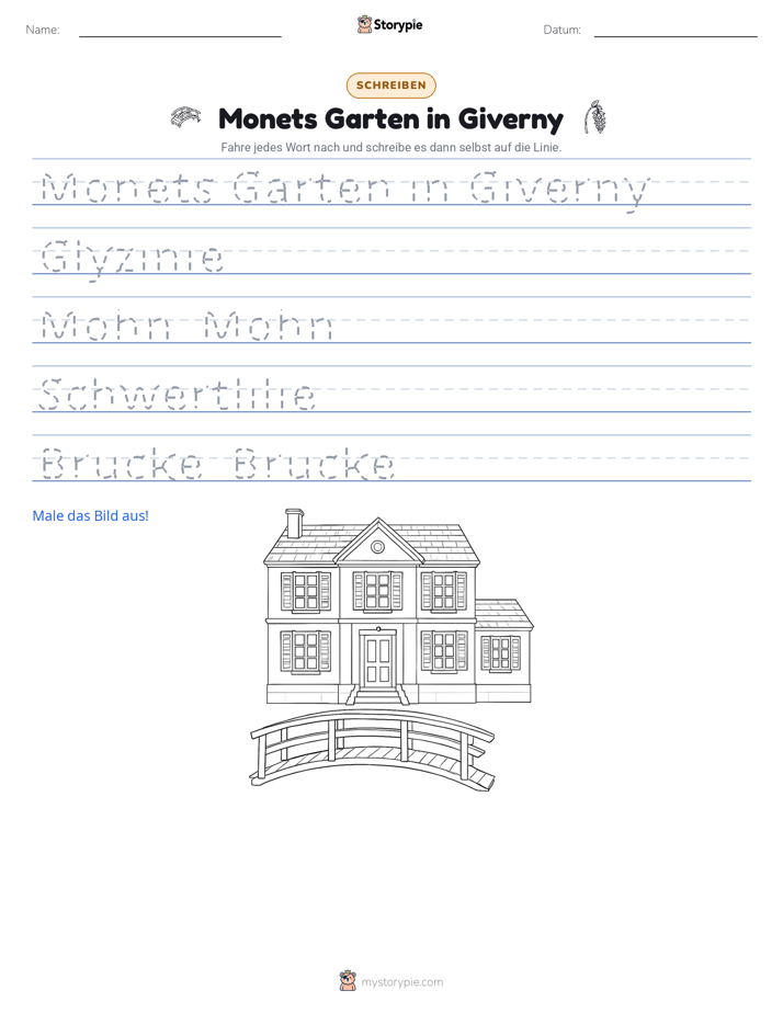 Schreibübung