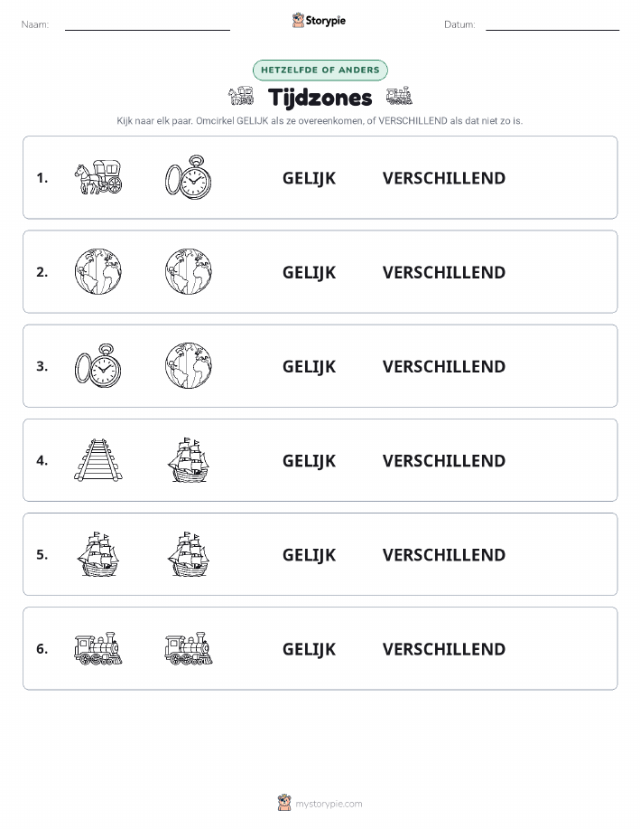Zelfde of Verschillend
