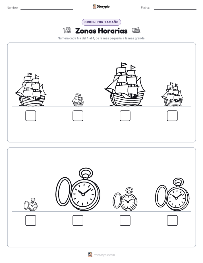 Orden de Tamaños
