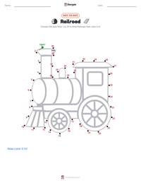 Railroad printable worksheet preview