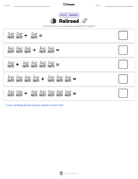 Railroad printable worksheet preview