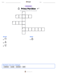 Prime Meridian printable worksheet preview