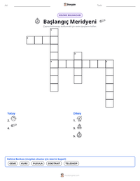 Başlangıç Meridyeni yazdırılabilir çalışma sayfası önizlemesi